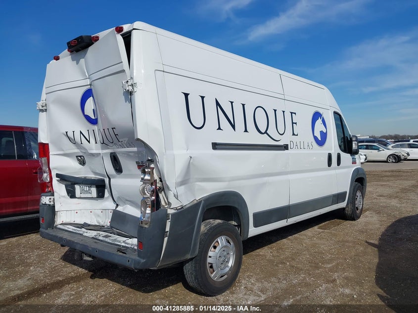 Vin: 3c6trvdg5he539313, lot: 41776253, ram promaster 2500 high roof 159 wb 20174