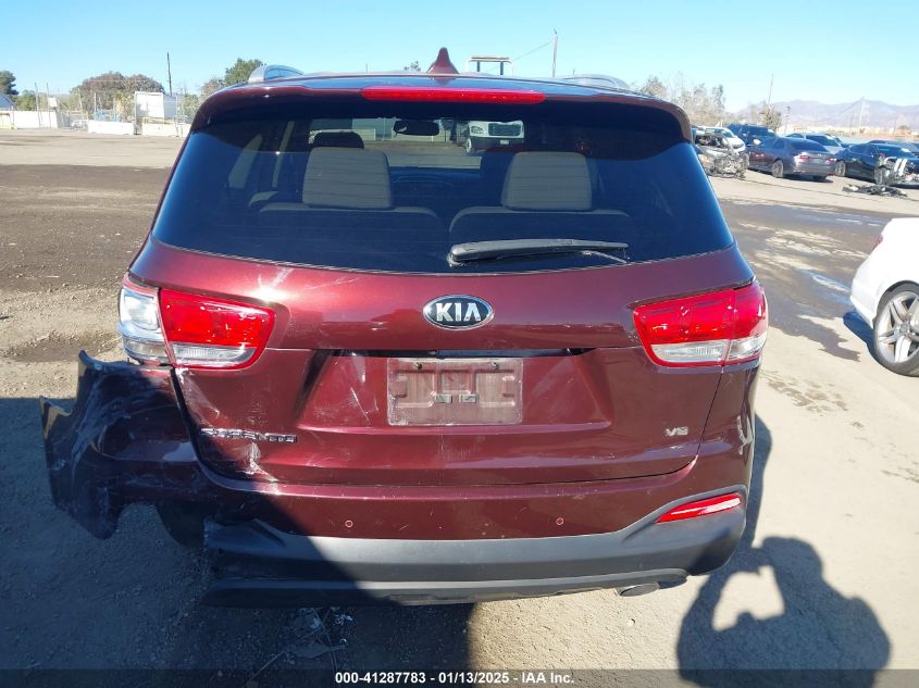 VIN 5XYPG4A55HG306872 2017 KIA Sorento, 3.3L Lx no.16