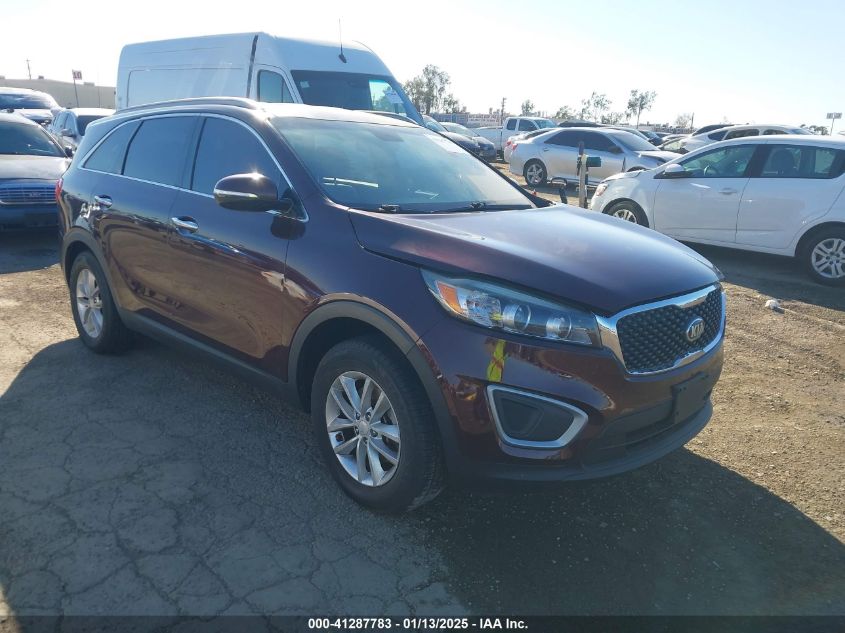 VIN 5XYPG4A55HG306872 2017 KIA Sorento, 3.3L Lx no.1