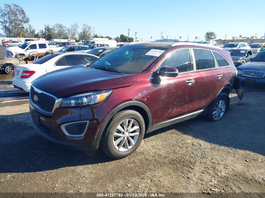 VIN 5XYPG4A55HG306872 2017 KIA Sorento, 3.3L Lx no.2