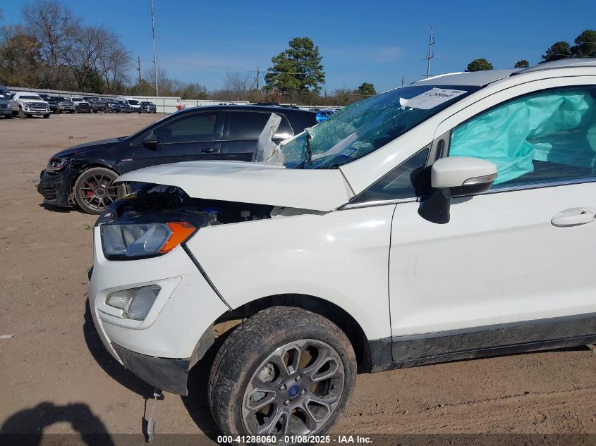 2020 Ford Ecosport Titanium VIN: MAJ6S3KL6LC349007 Lot: 41288060