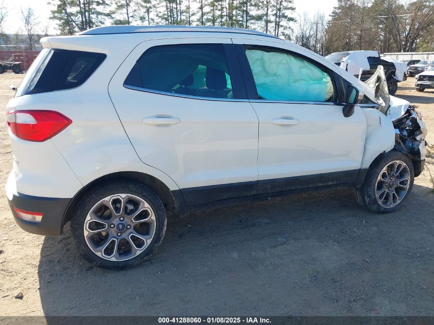 2020 Ford Ecosport Titanium VIN: MAJ6S3KL6LC349007 Lot: 41288060