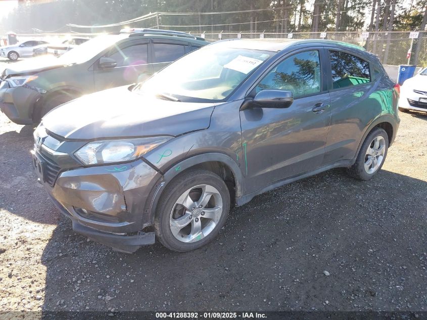 VIN 3CZRU6H7XGM725171 2016 Honda HR-V, Ex-L no.2