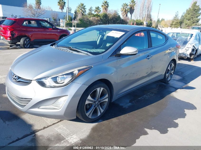 VIN KMHDH4AH6EU160109 2014 Hyundai Elantra, Sport no.2