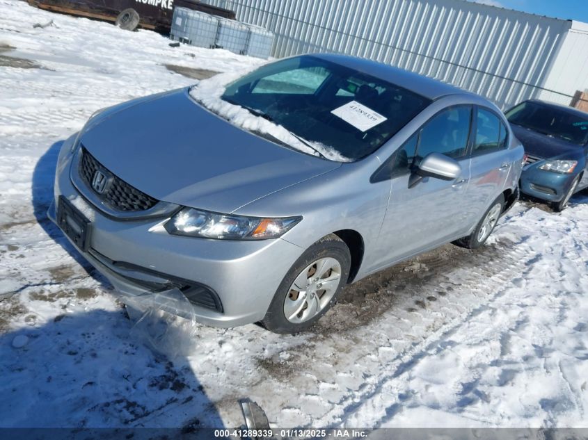 VIN 19XFB2F56FE104446 2015 Honda Civic, LX no.2