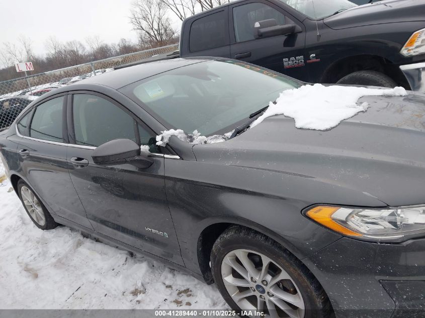 VIN 3FA6P0LU1KR112657 2019 Ford Fusion, Hybrid SE no.13