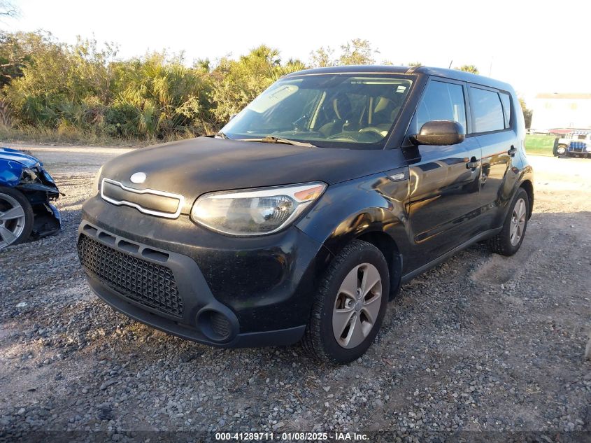 VIN KNDJN2A25E7015822 2014 KIA SOUL no.2