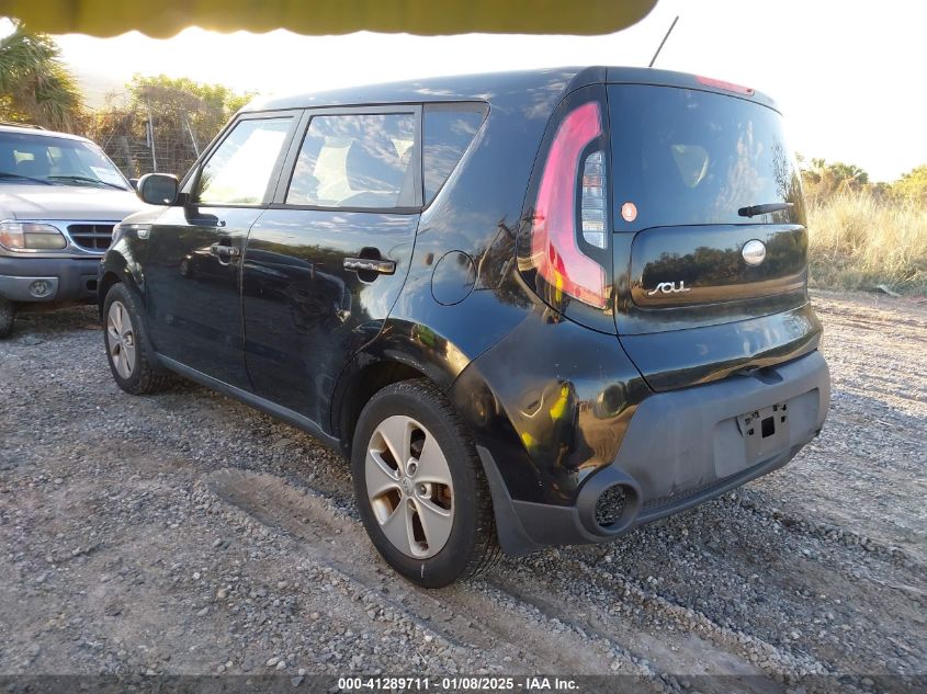 VIN KNDJN2A25E7015822 2014 KIA SOUL no.3