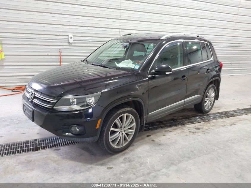 VIN WVGBV3AX6EW551699 2014 Volkswagen Tiguan, Sel no.2