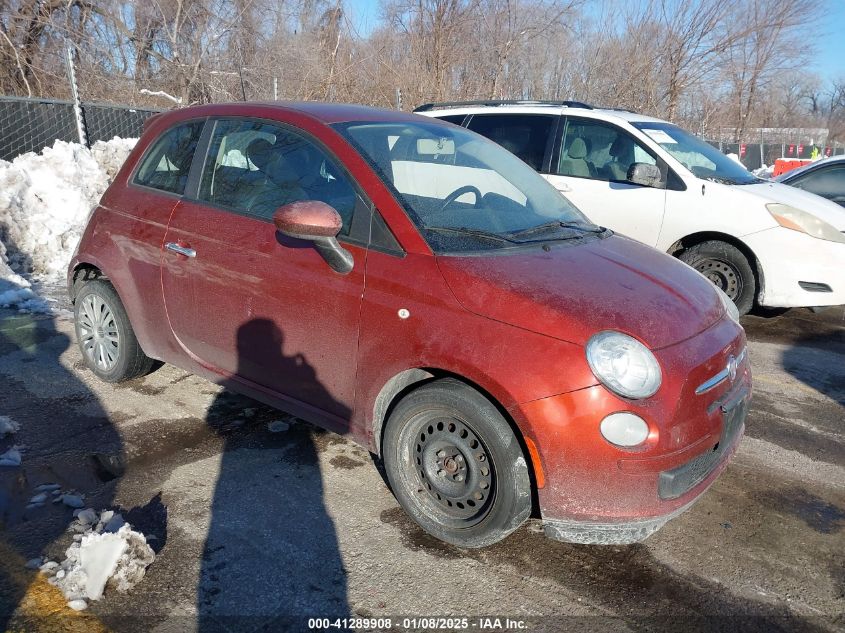 2013 Fiat 500 Pop VIN: 3C3CFFAR1DT574857 Lot: 41289908