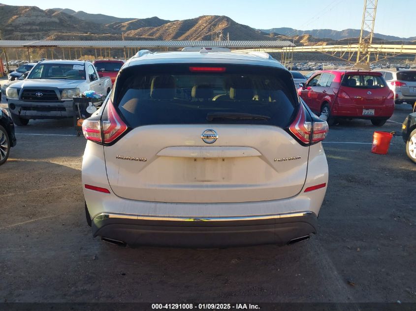 VIN 5N1AZ2MGXFN222288 2015 Nissan Murano, Platinum no.16