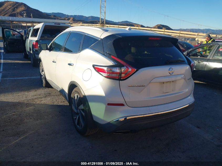 VIN 5N1AZ2MGXFN222288 2015 Nissan Murano, Platinum no.3