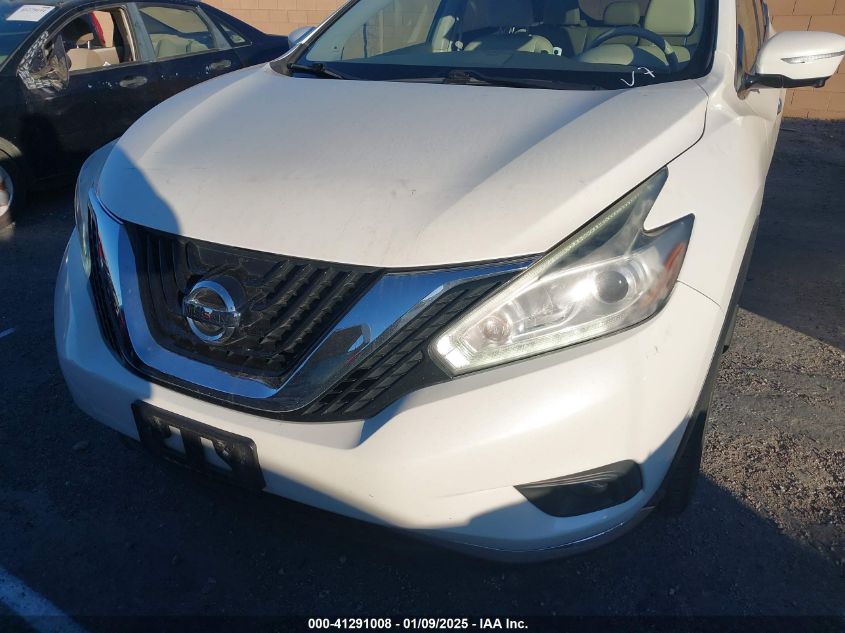 VIN 5N1AZ2MGXFN222288 2015 Nissan Murano, Platinum no.6