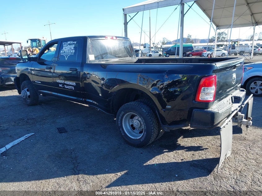 2022 Ram 3500 Tradesman 4X4 8' Box black truck diesel 3C63RRGL7NG363297 photo #4