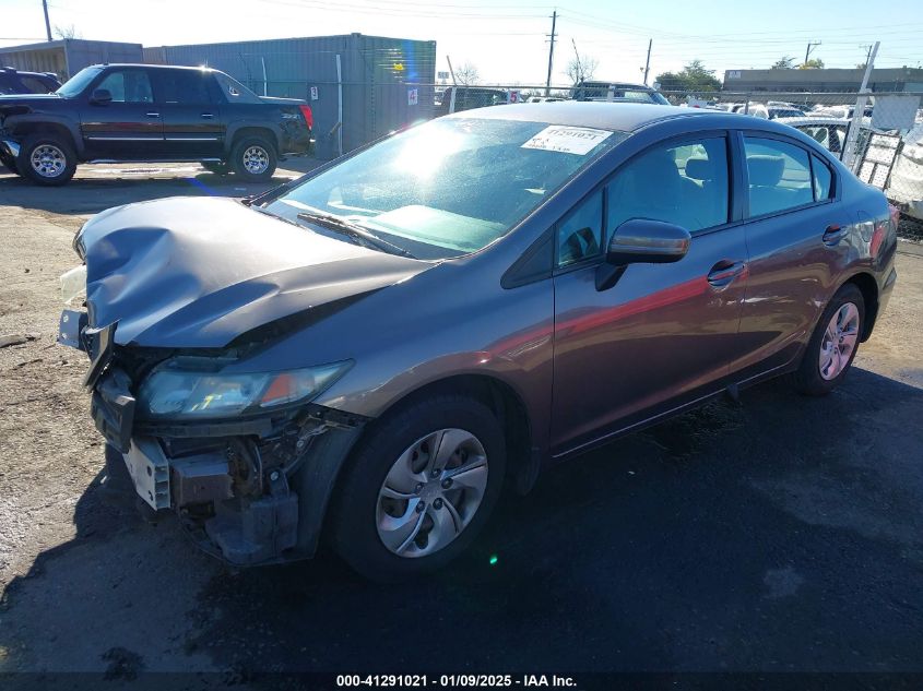 VIN 19XFB2F54EE275761 2014 Honda Civic, LX no.2