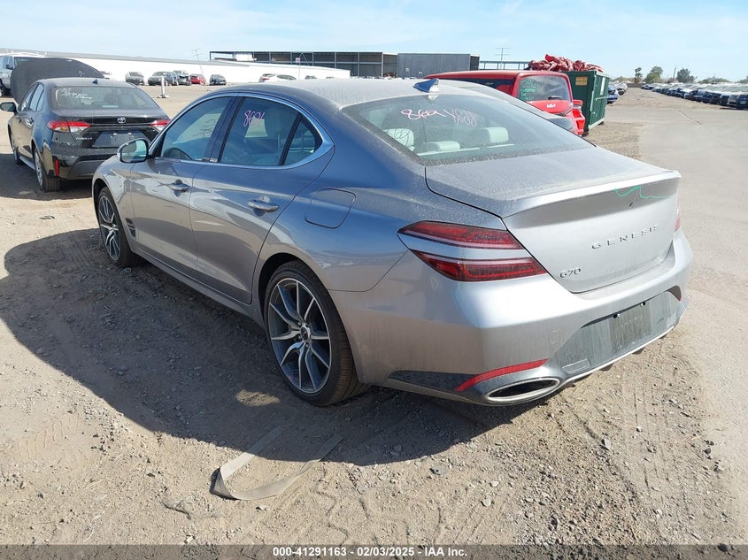 Vin: kmtg34sc4su152624, lot: 41781531, genesis g70 2.5t rwd 20253