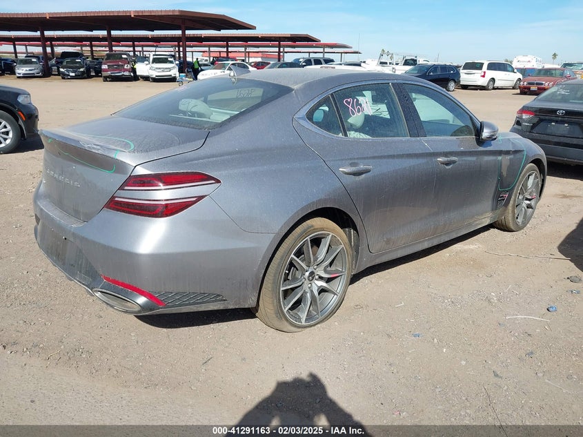 Vin: kmtg34sc4su152624, lot: 41781531, genesis g70 2.5t rwd 20254