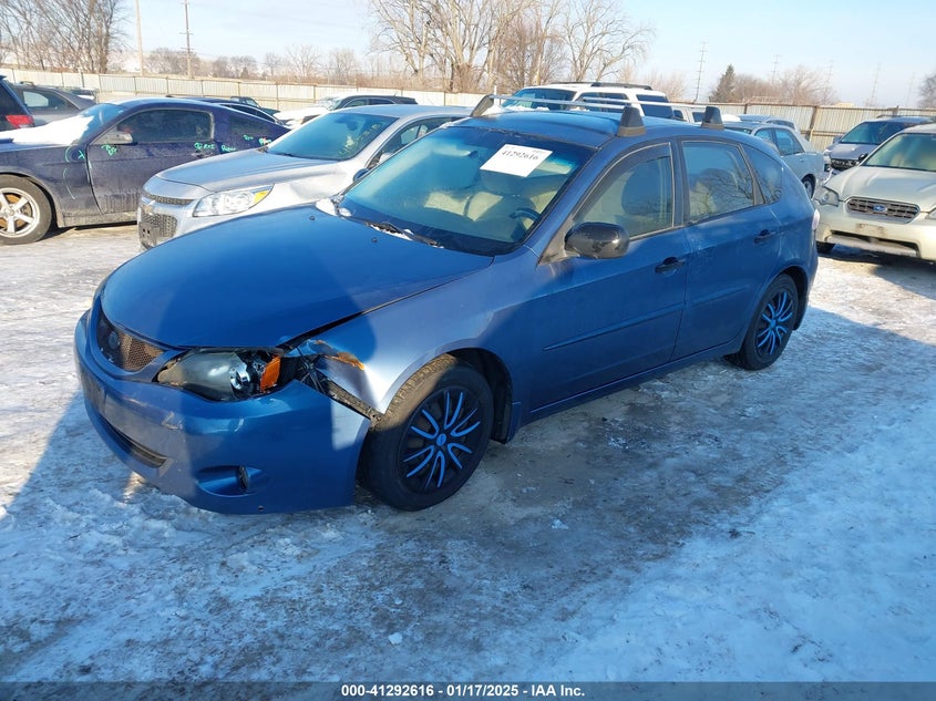2008 SUBARU IMPREZA VIN: JF1GH61618H837968
