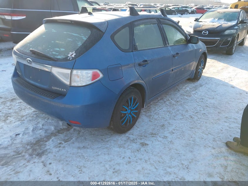 2008 SUBARU IMPREZA VIN: JF1GH61618H837968