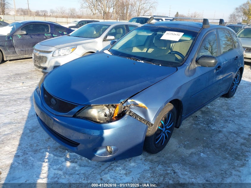 2008 SUBARU IMPREZA VIN: JF1GH61618H837968