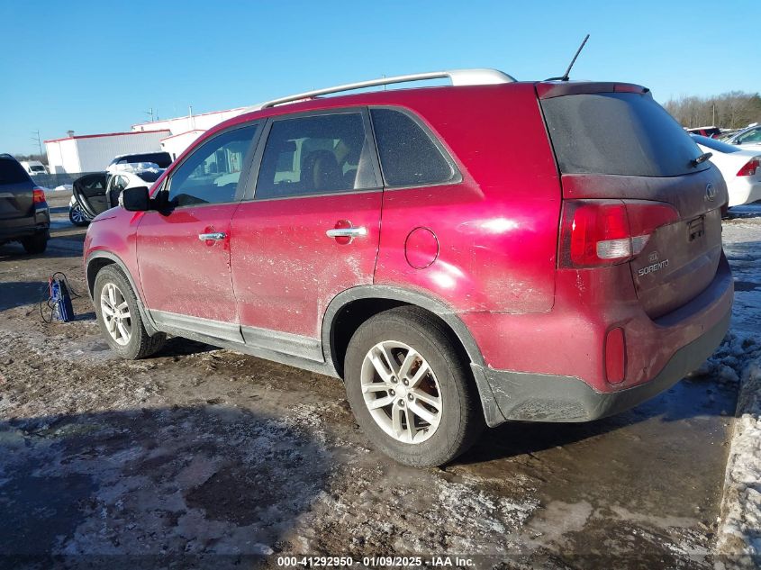 VIN 5XYKT4A60FG626399 2015 KIA Sorento, LX no.3