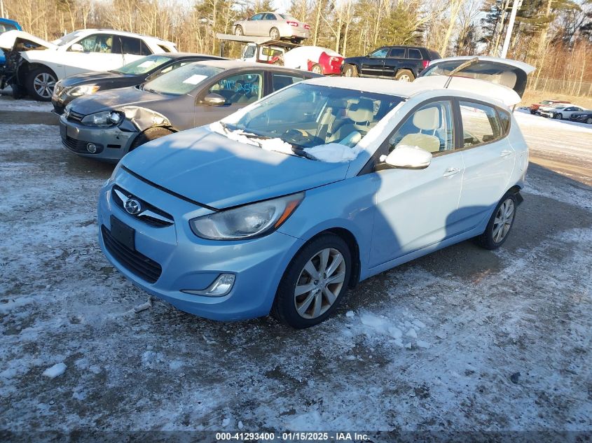 VIN KMHCU5AE0DU091290 2013 Hyundai Accent, SE no.2