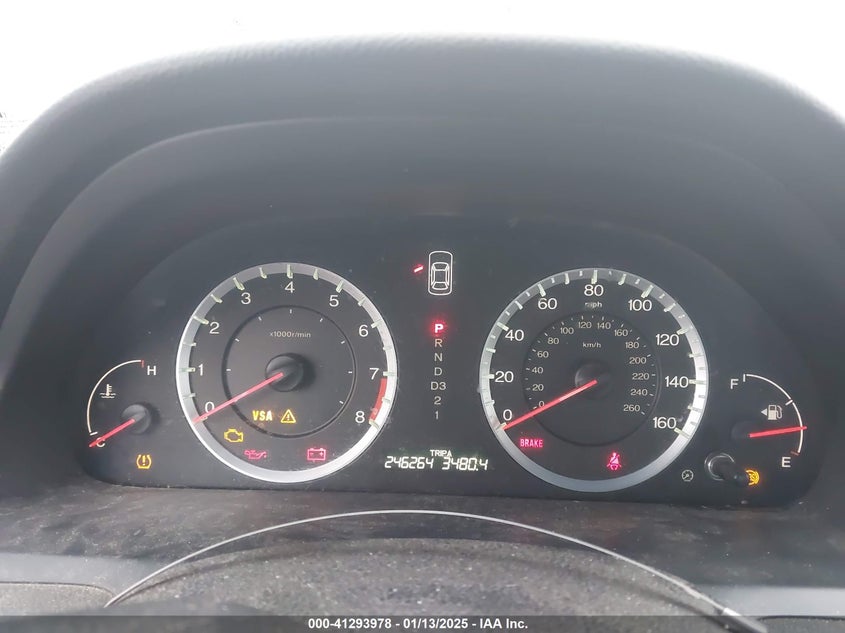 2008 HONDA ACCORD VIN: 1HGCP26878A027401