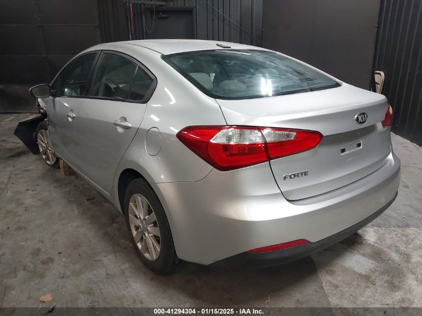 VIN KNAFX4A64E5100657 2014 KIA FORTE no.3