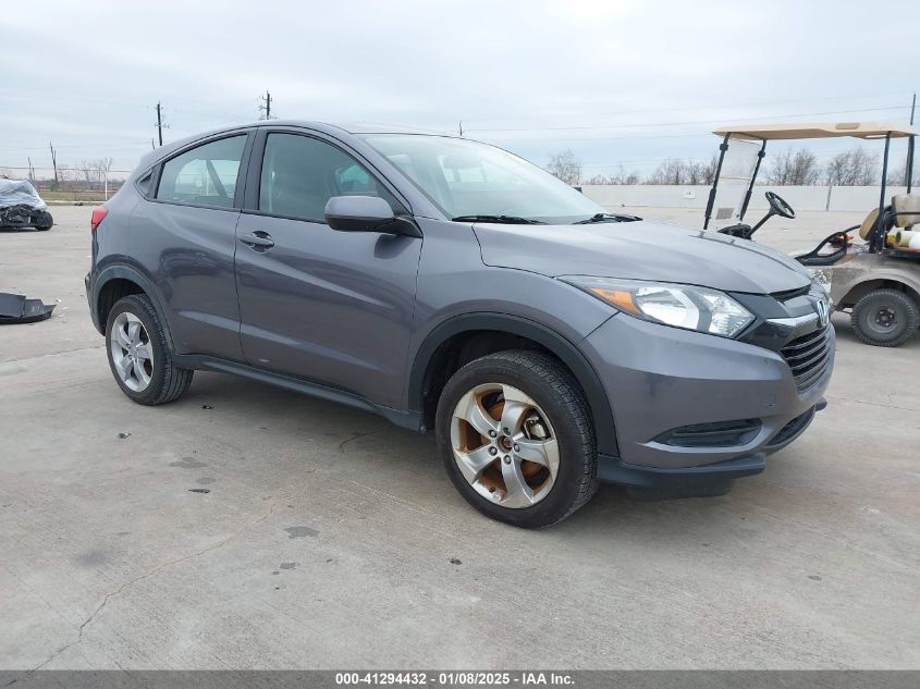 VIN 3CZRU5H3XGM700813 2016 Honda HR-V, LX no.1