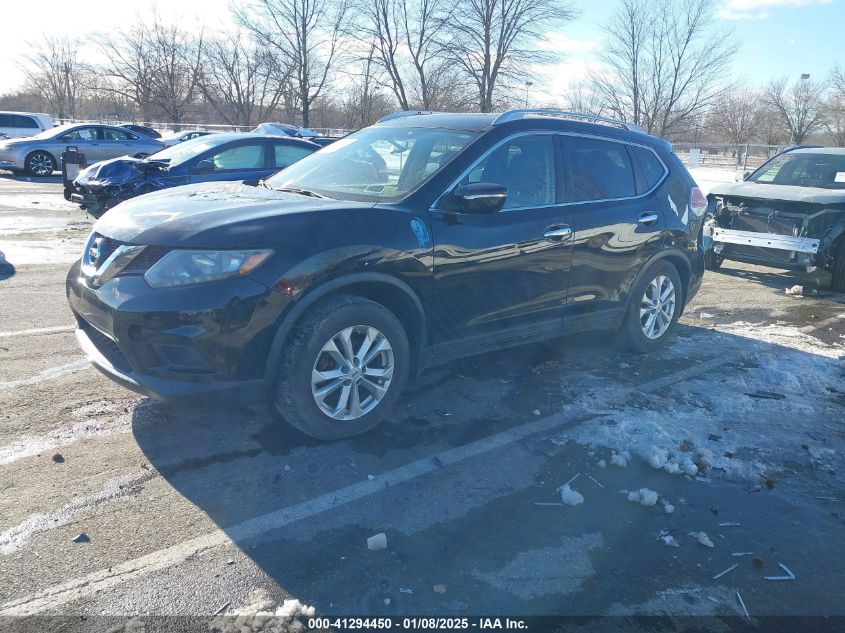 VIN KNMAT2MV0FP571856 2015 Nissan Rogue, SV no.2