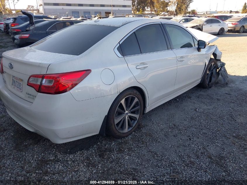 VIN 4S3BNAN6XF3067838 2015 Subaru Legacy, 2.5I Limited no.4