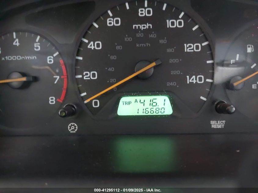 2001 Honda Accord Sdn Ex W/Leather VIN: 1HGCG16591A011545 Lot: 41295112