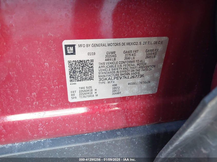 2019 GMC TERRAIN SLT - 3GKALPEV7KL267736