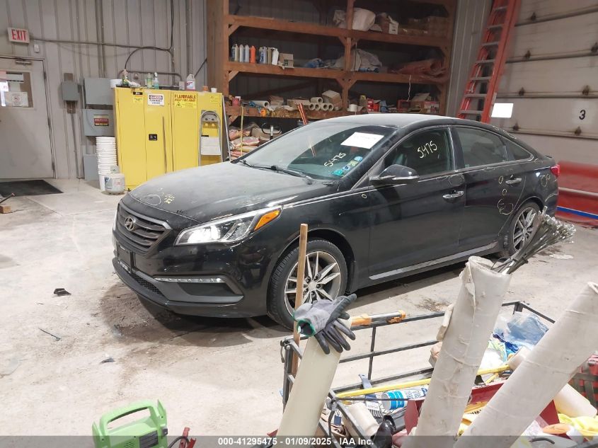 VIN 5NPE34AB3FH156923 2015 Hyundai Sonata, Sport 2.0T no.2