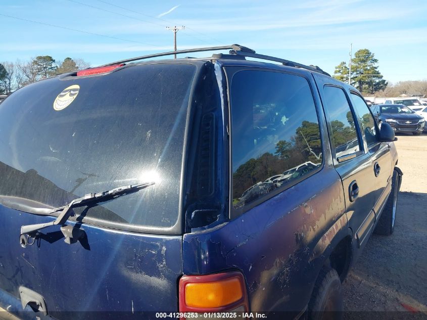 2001 Chevrolet Tahoe Ls VIN: 1GNEC13T71R178601 Lot: 41296253