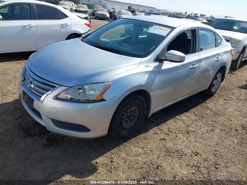 VIN 3N1AB7APXFY287433 2015 Nissan Sentra, S no.2