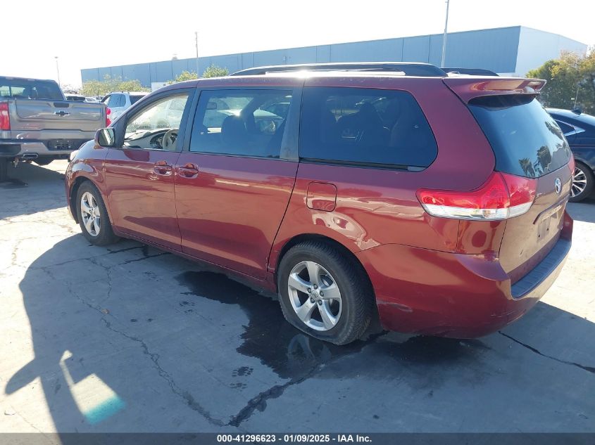 VIN 5TDKK3DC9DS311406 2013 Toyota Sienna, Le V6 8 P... no.3