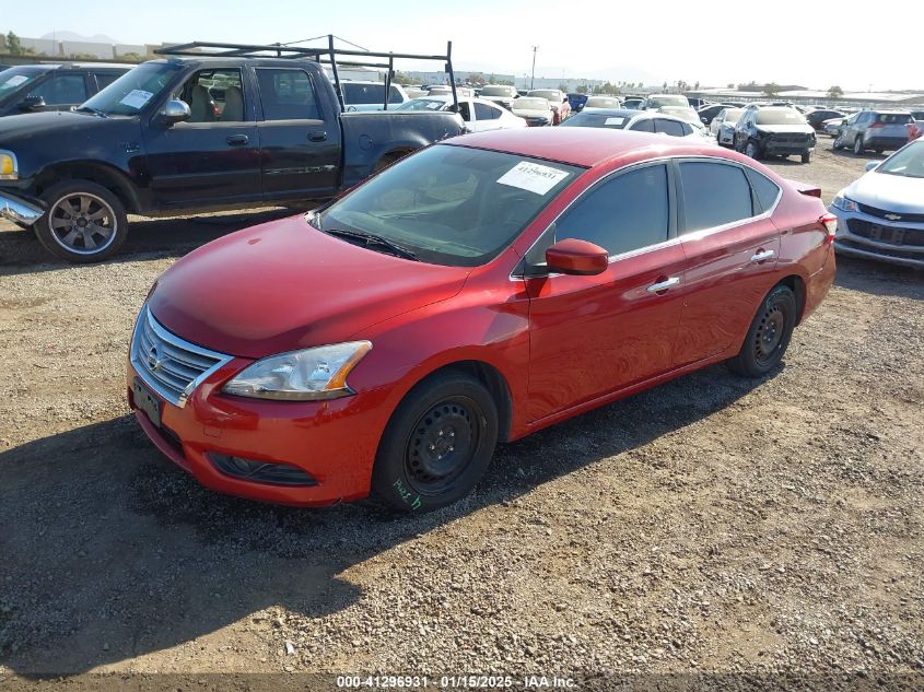 VIN 3N1AB7AP9EL641325 2014 Nissan Sentra, SV no.2