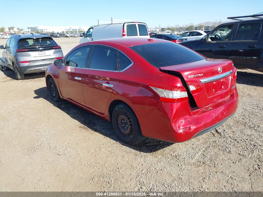 VIN 3N1AB7AP9EL641325 2014 Nissan Sentra, SV no.3