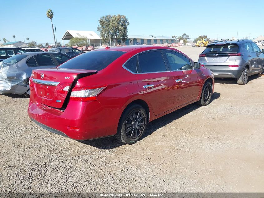 VIN 3N1AB7AP9EL641325 2014 Nissan Sentra, SV no.4