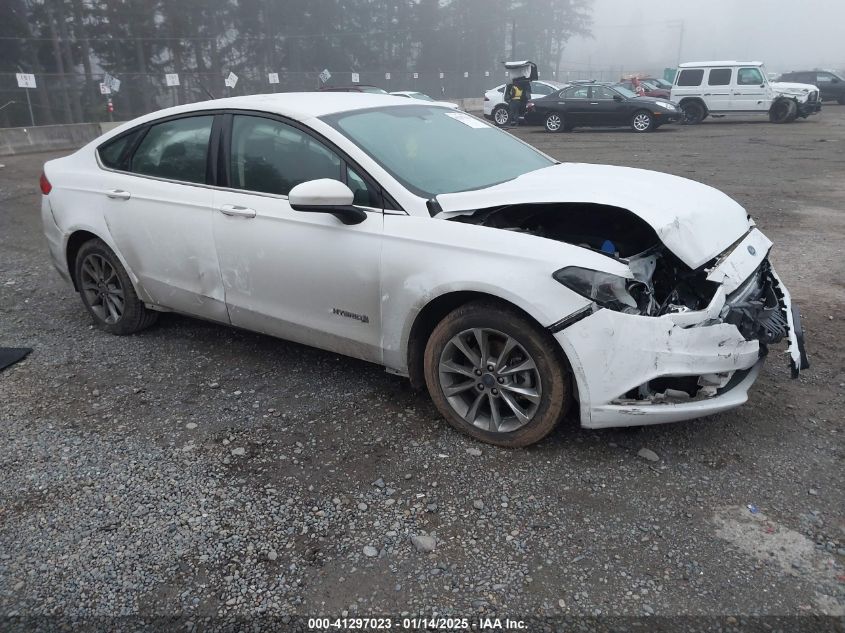 VIN 3FA6P0LU5HR387876 2017 Ford Fusion, Hybrid SE no.1