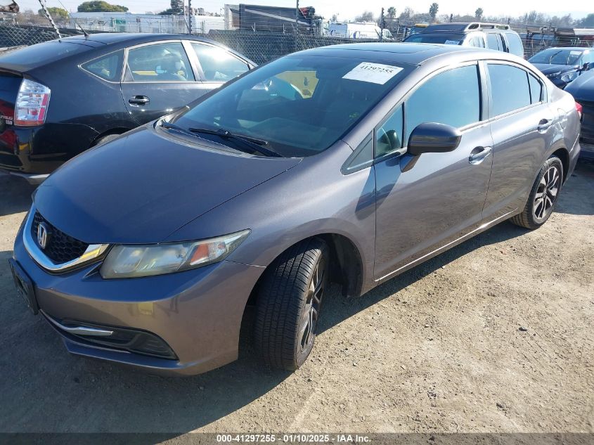 VIN 19XFB2F89FE256554 2015 Honda Civic, EX no.2