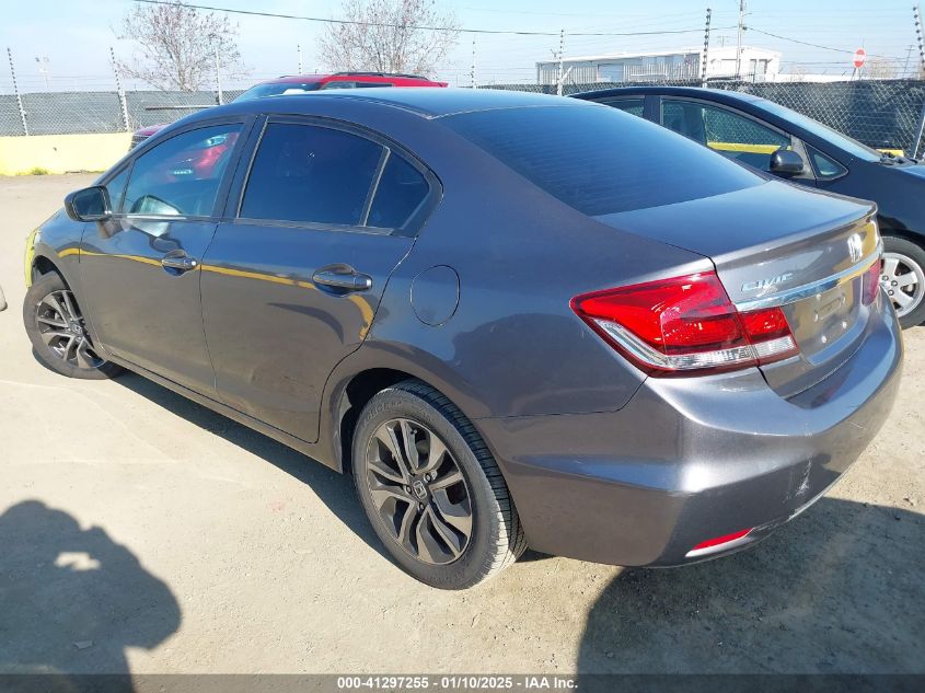 VIN 19XFB2F89FE256554 2015 Honda Civic, EX no.3