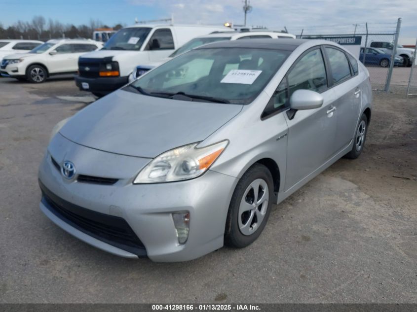 VIN JTDKN3DU4E1762080 2014 Toyota Prius no.2