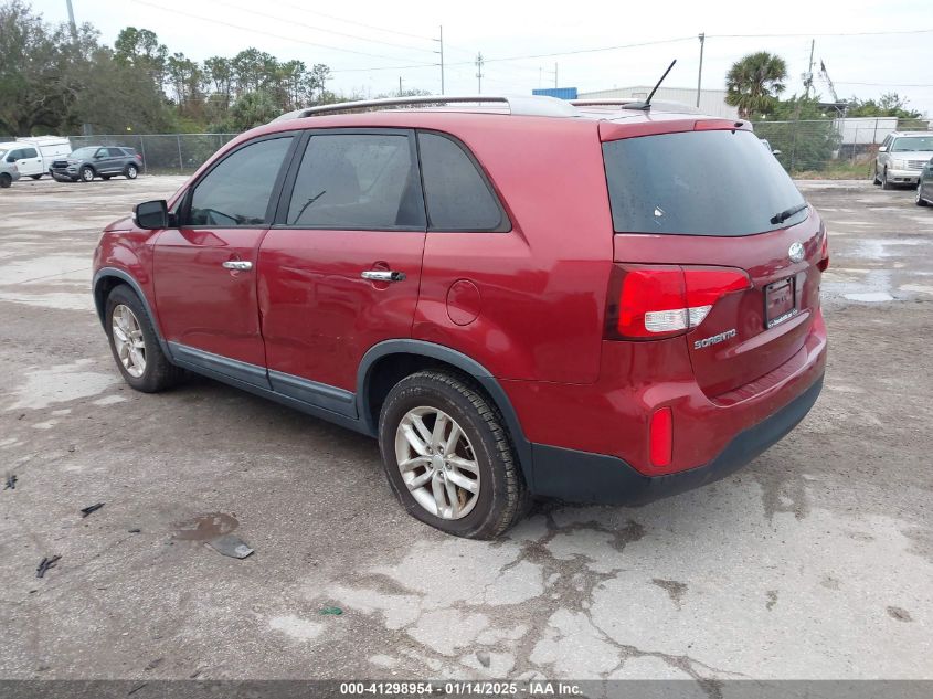 VIN 5XYKT3A67FG593475 2015 KIA SORENTO no.3