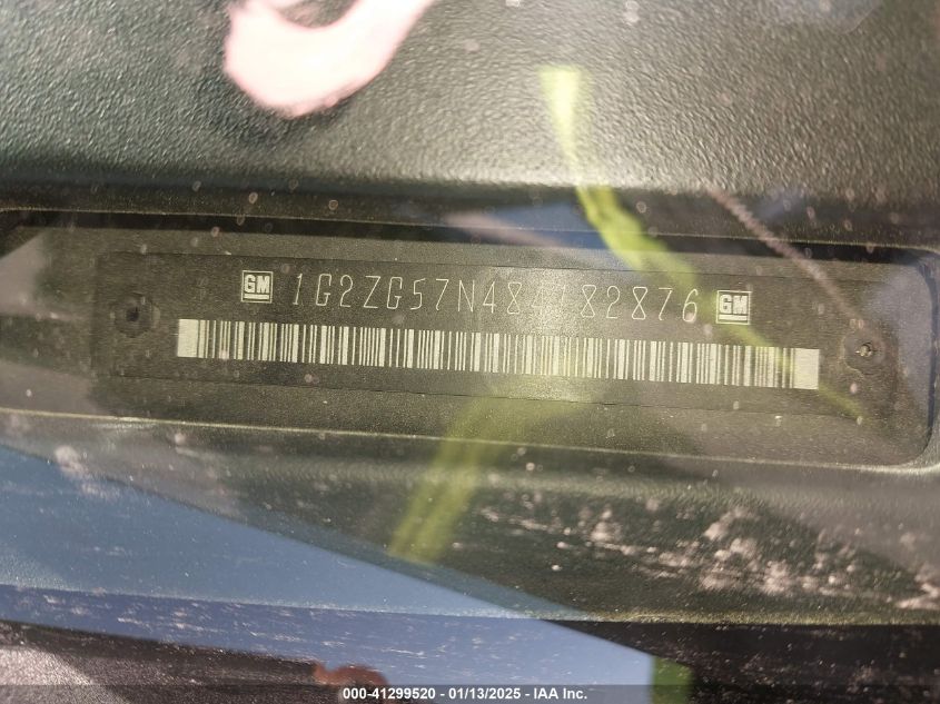 2008 Pontiac G6 VIN: 1G2ZG57N484182876 Lot: 41299520