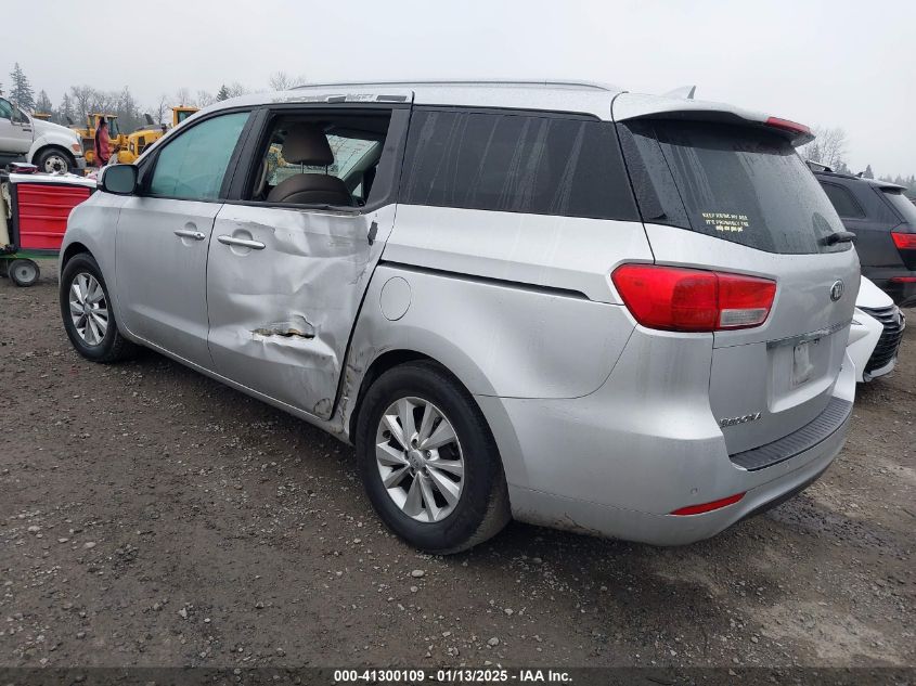 VIN KNDMB5C14G6155896 2016 KIA Sedona, LX no.3