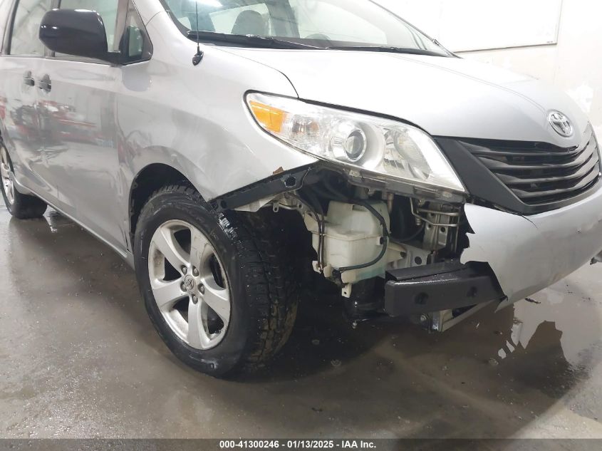 2011 Toyota Sienna Base V6 VIN: 5TDZK3DCXBS175024 Lot: 41300246