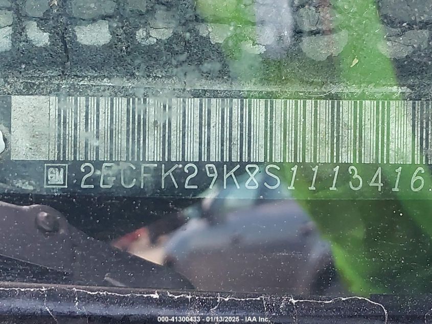 1995 Chevrolet Gmt-400 K2500 VIN: 2GCFK29K8S1113416 Lot: 41300433