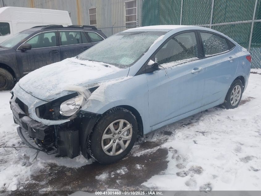 VIN KMHCT4AE2EU667718 2014 HYUNDAI ACCENT no.2